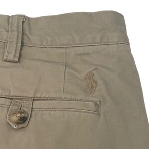 Polo Ralph Lauren Mens 36x34 Tan Stretch Straight Fit Chino Pants Khaki Cotton